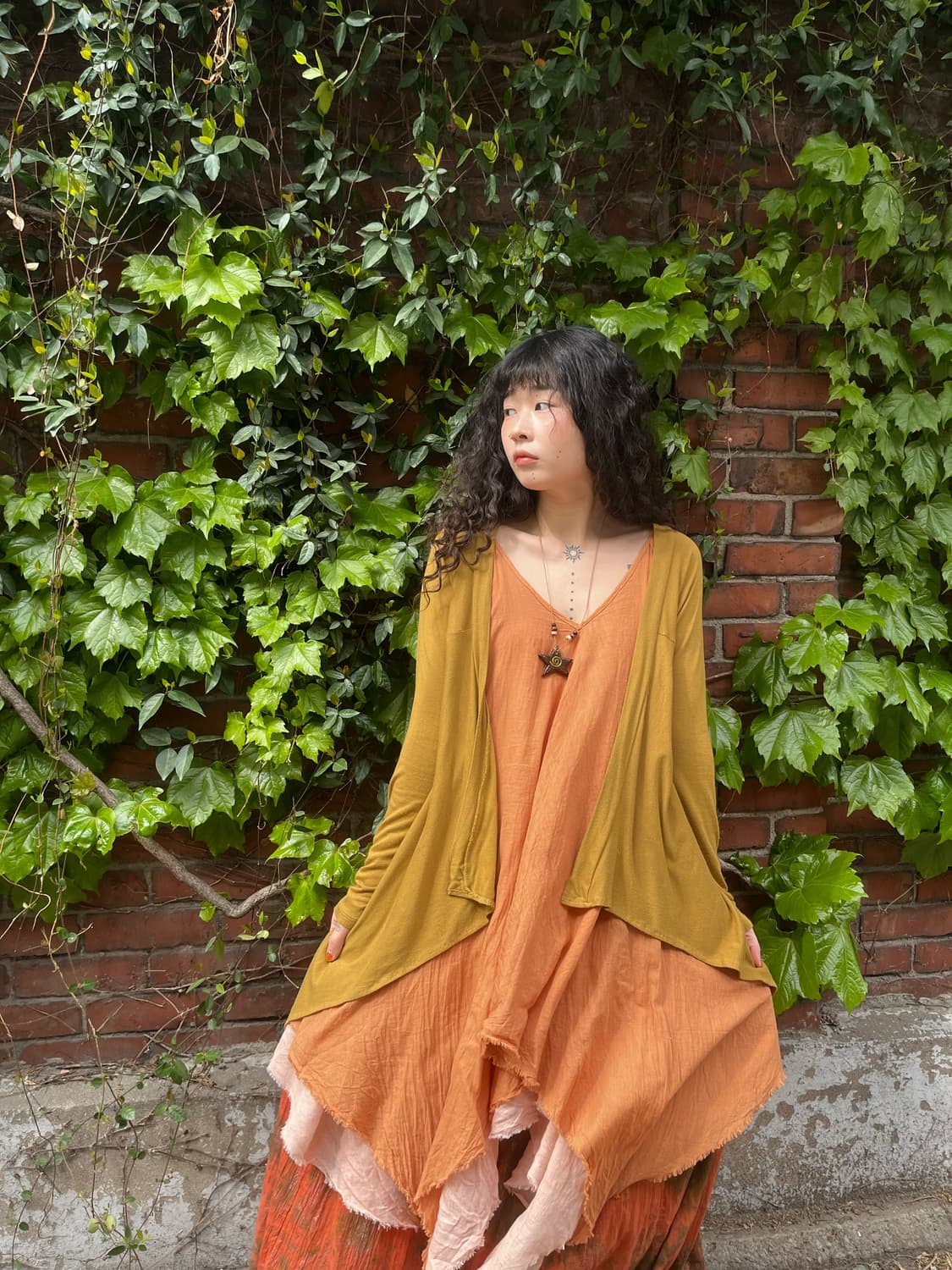 보헤미안 히피 언발 가디건 상품이미지1