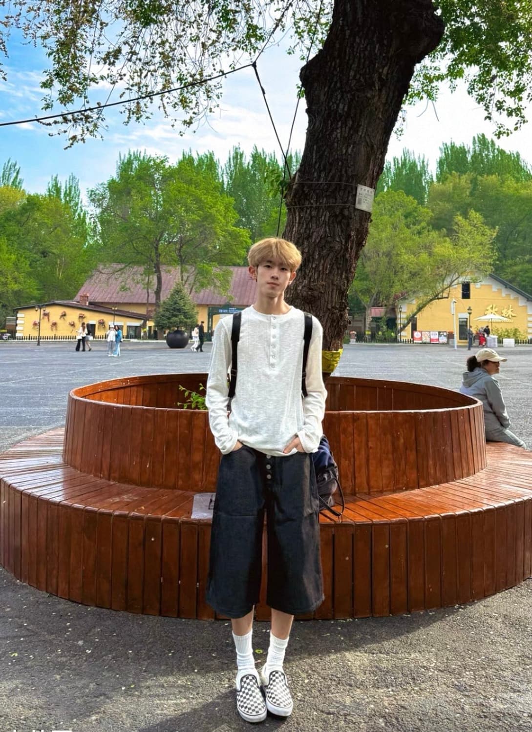 7부 데님 버뮤다 팬츠 상품이미지2