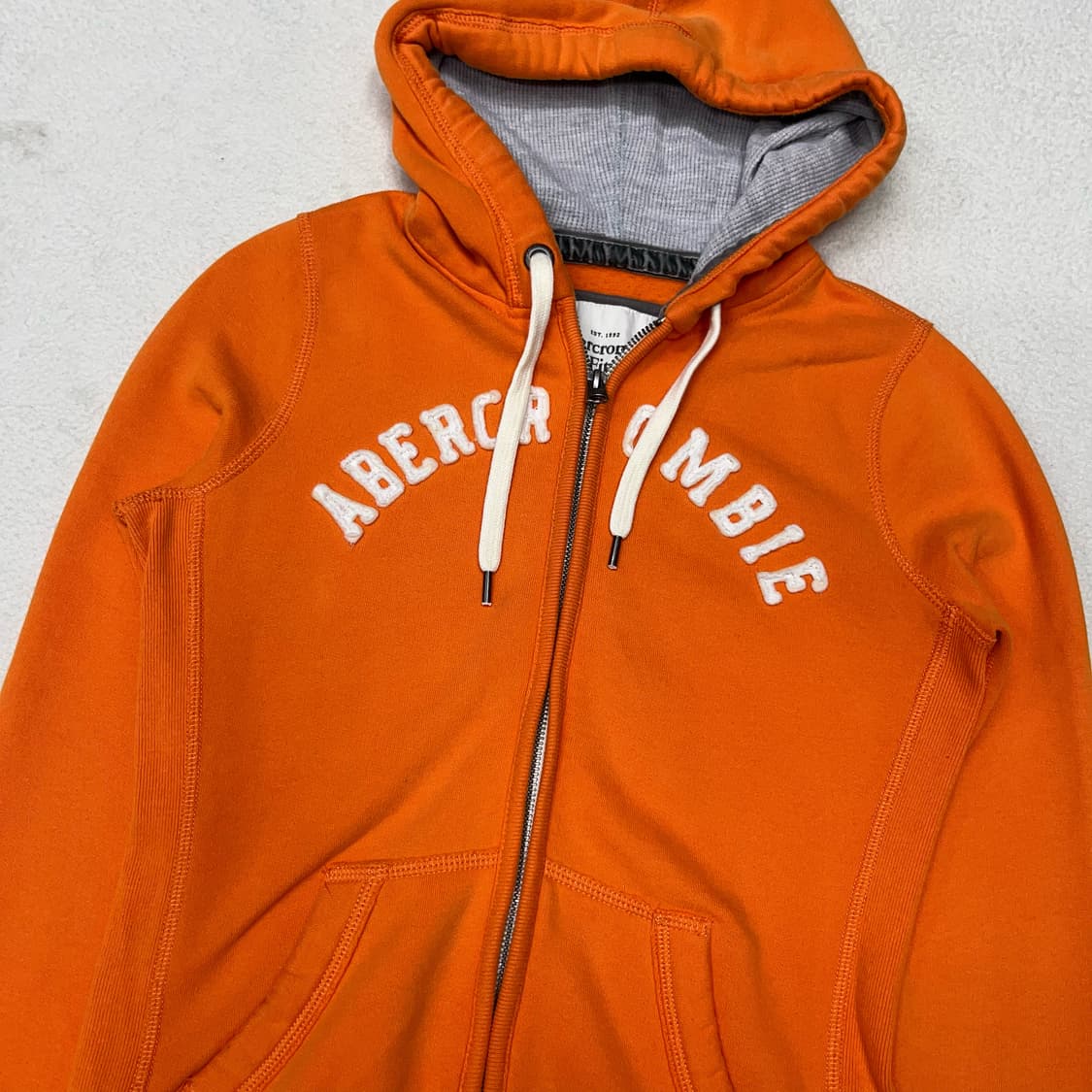 Abercrombie orange hood zip-up 상품이미지6