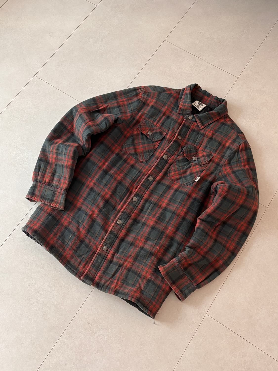 디키즈 Quilted 플란넬 셔츠자켓 M 상품이미지1