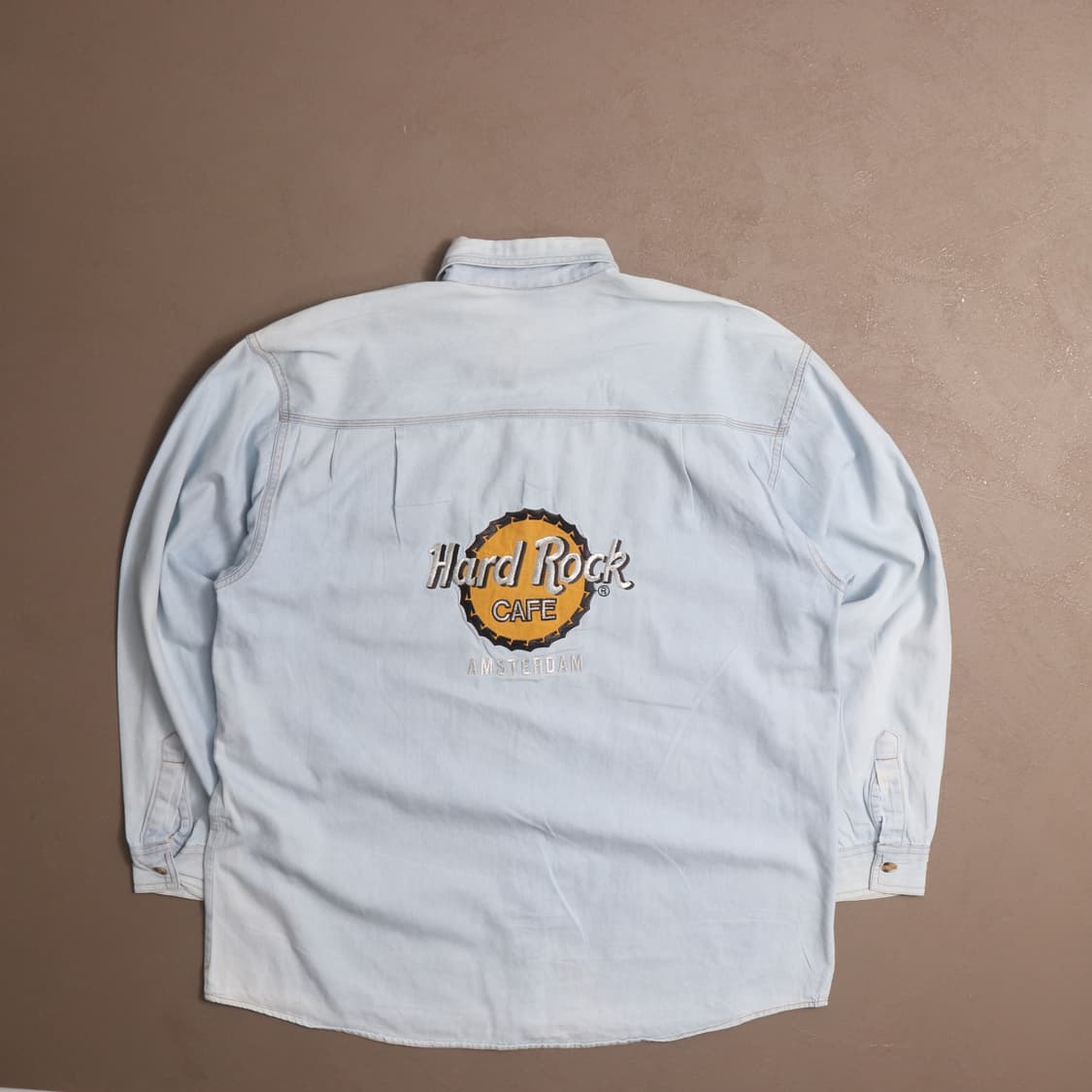 90's 하드락카페 빅로고 데님셔츠 A1546 상품이미지5