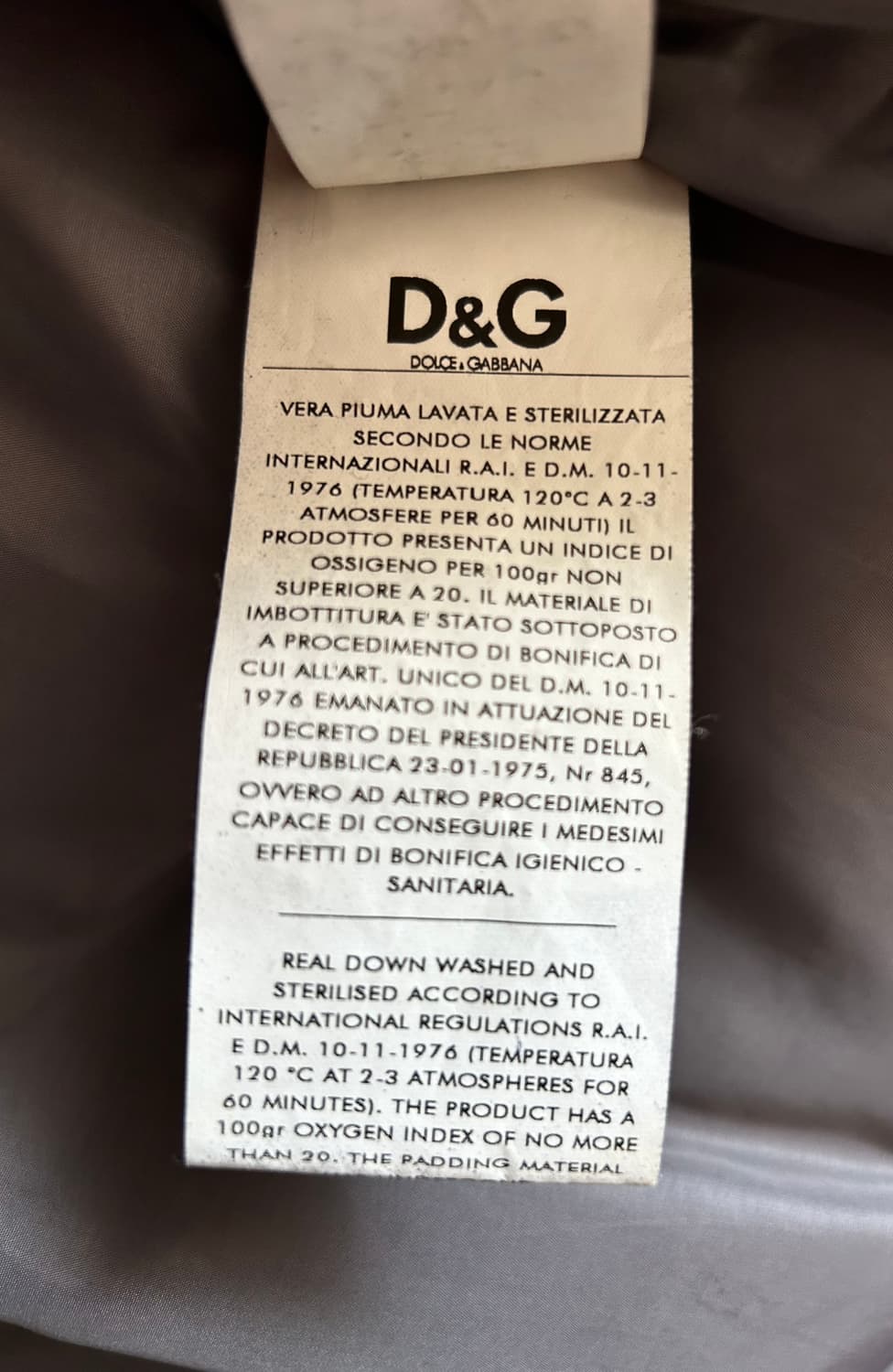 돌체앤가바나 워싱 가죽 패딩 상품이미지8
