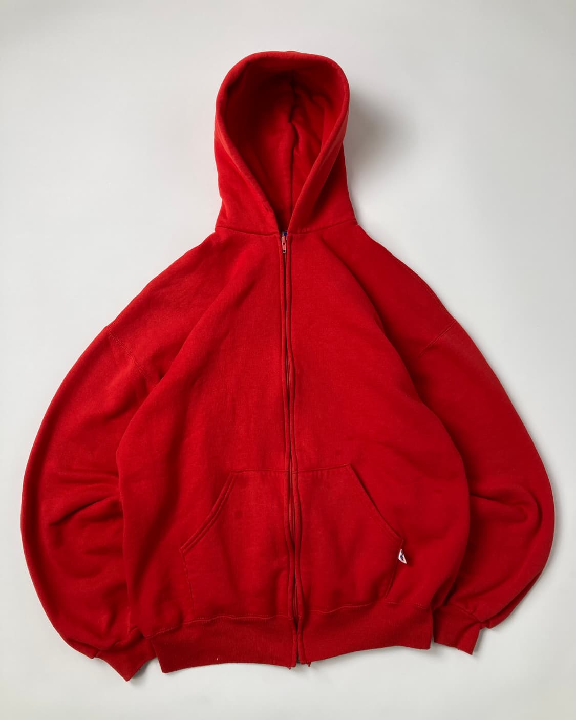 90s Russell Zip Up Hoodie (red) 상품이미지1