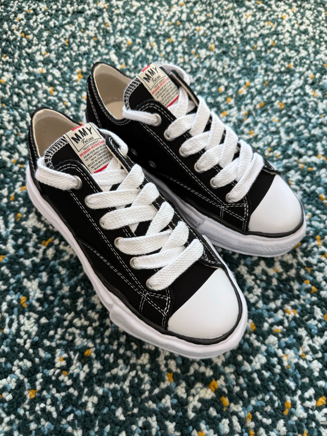 미하라 야스히로 피터슨 OG 캔버스 스니커즈 블랙 상품이미지3