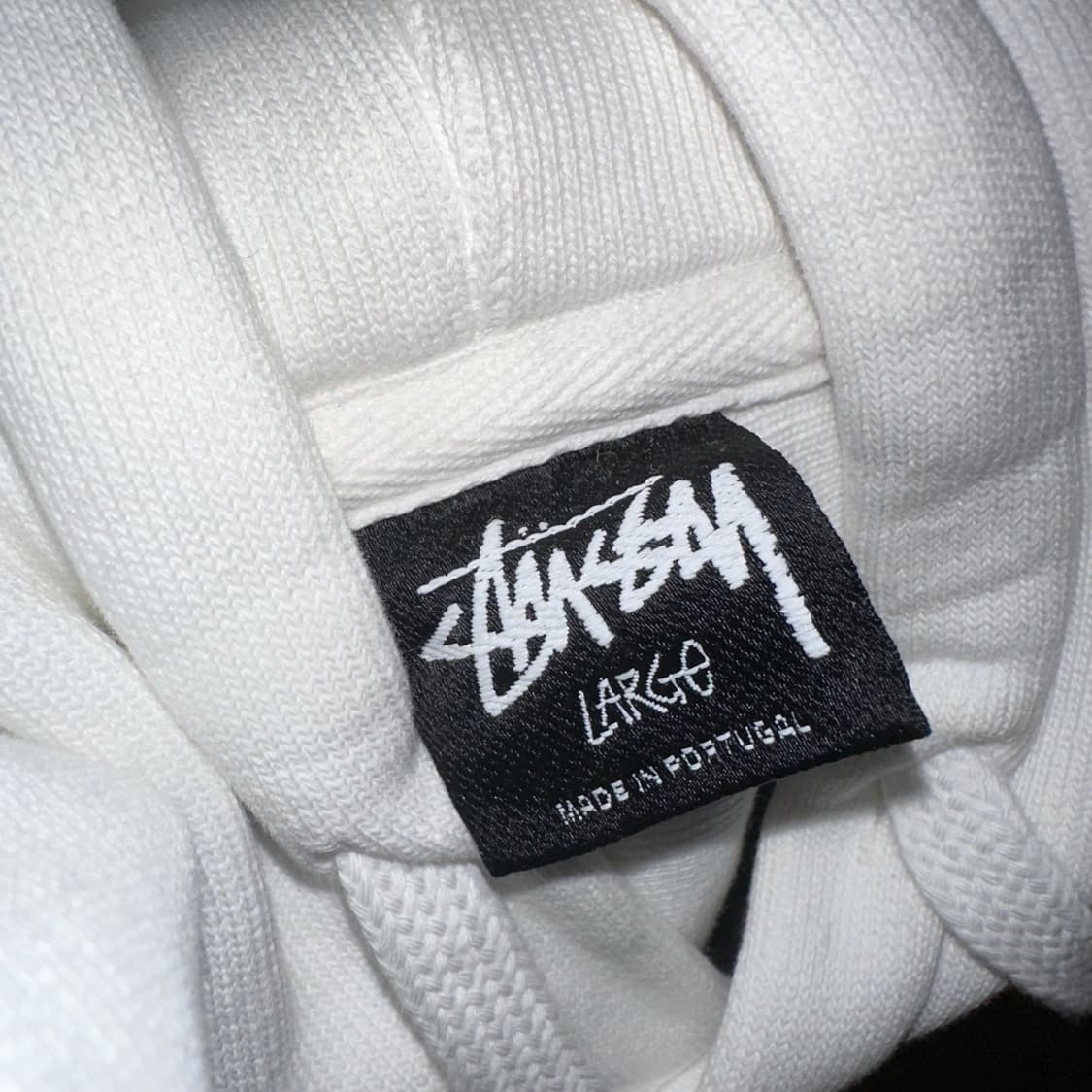 스투시 베이직 후드 화이트 L 상품이미지4