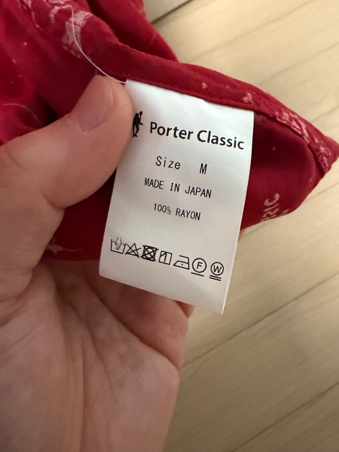 [M] 포터 클래식 알로하 하와이안 레이온 셔츠 레드 상품이미지2