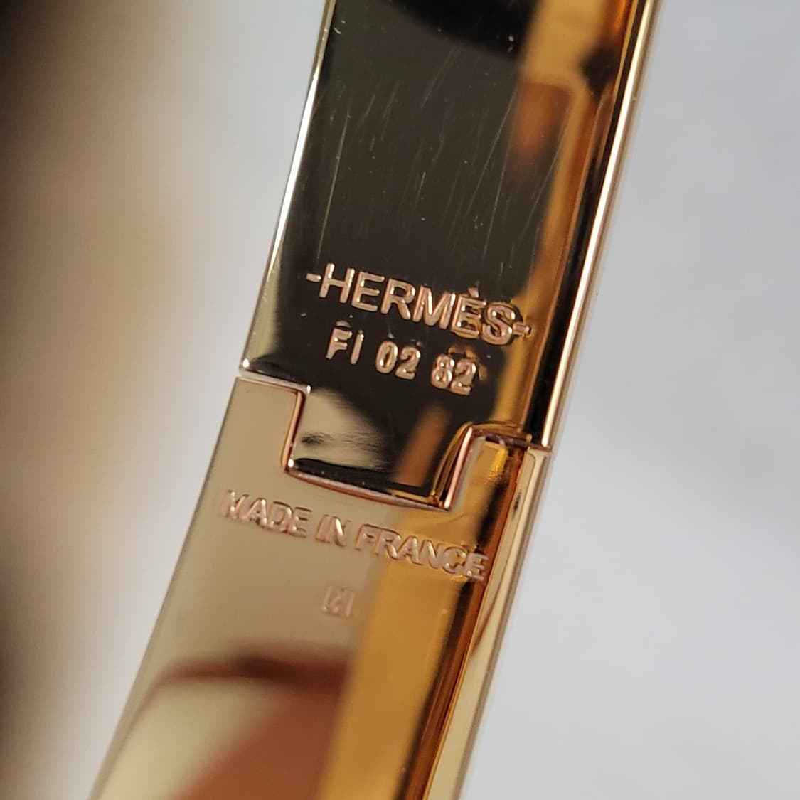 [풀구성] PM / 에르메스 클릭아슈 팔찌 로즈 골드 & 블랑  상품이미지4