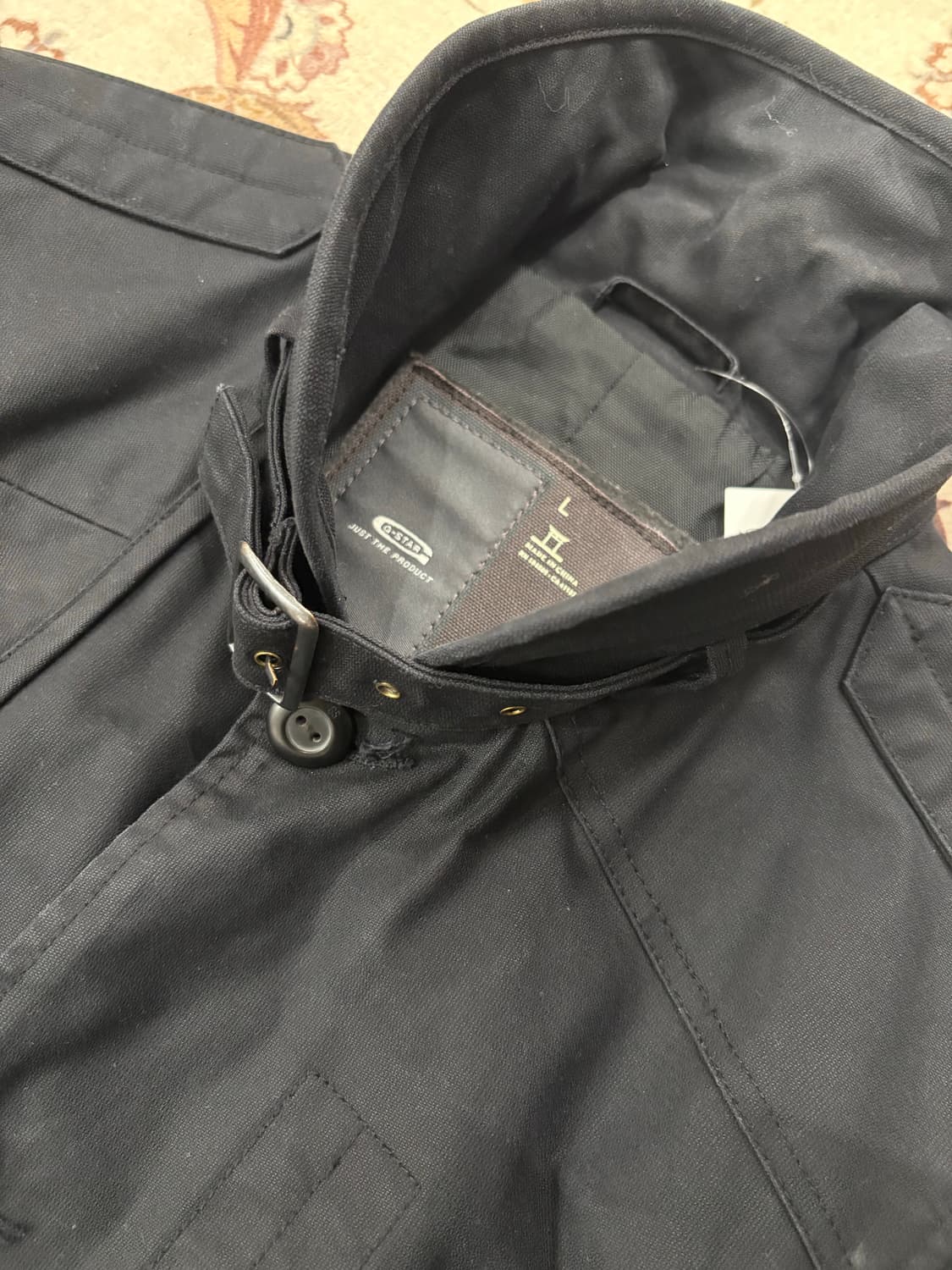 지스타로우 유틸리티 하이넥 밀리터리 코트 상품이미지4