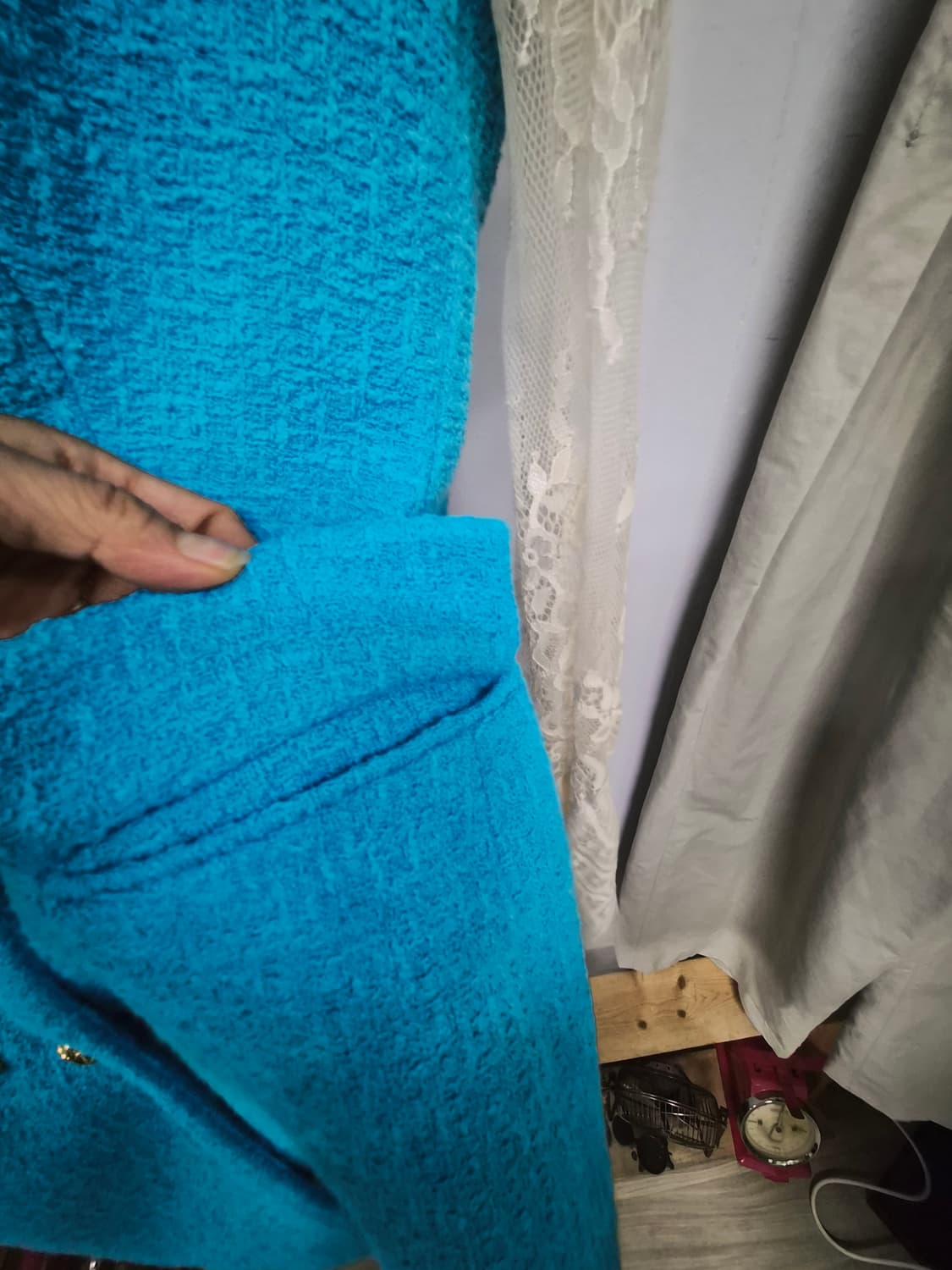 자라 트위드 롱 베스트 상품이미지5