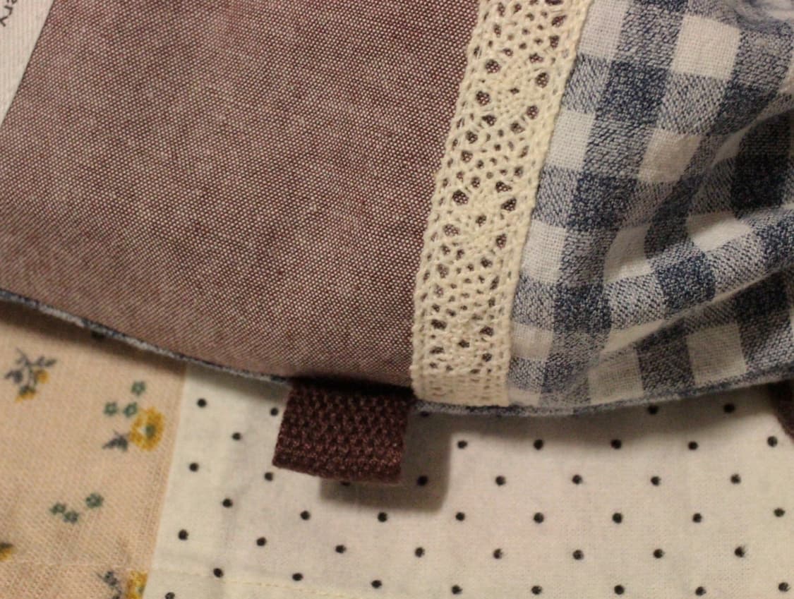 핸드메이드 패치워크 스트링 파우치 상품이미지3