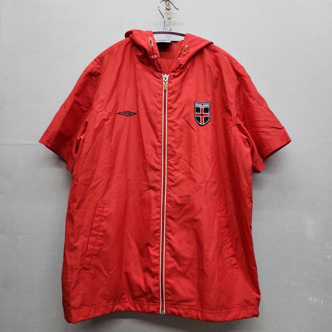 엄브로 잉글랜드 국가대표 빈티지 반팔 후드 스트링 바람막이100(L) 상품이미지1