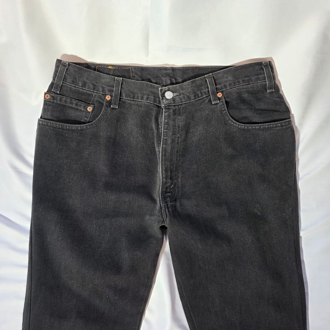 [W36L32]00s USA 리바이스 560 루즈 테이퍼드 블랙 데님팬츠 상품이미지2