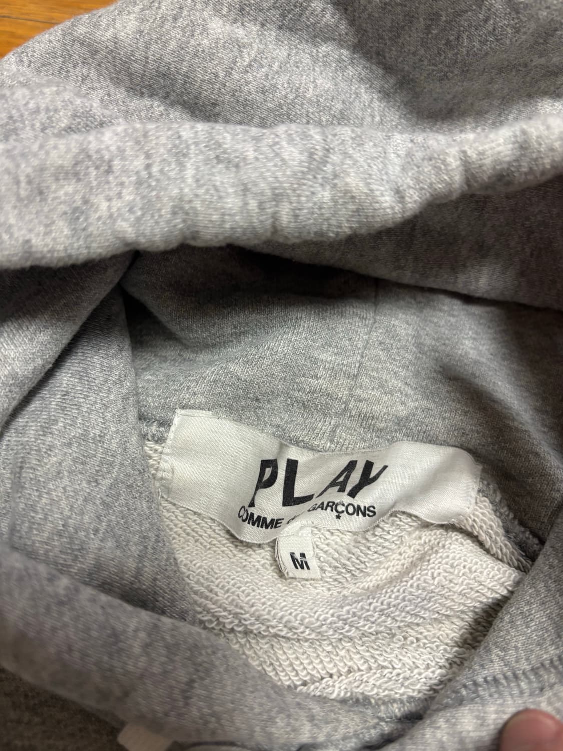 꼼데가르송 플레이 하트 그레이 후드티 ( 제니 후드티) 상품이미지7