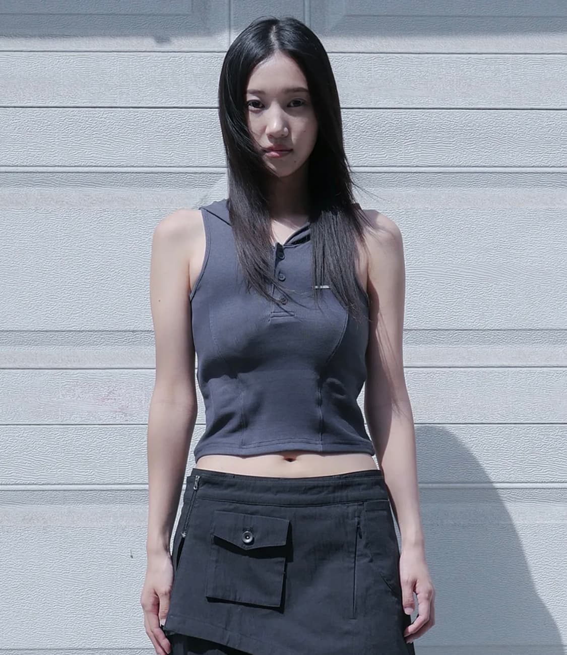 미세키서울 라인 후드 베스트 상품이미지2