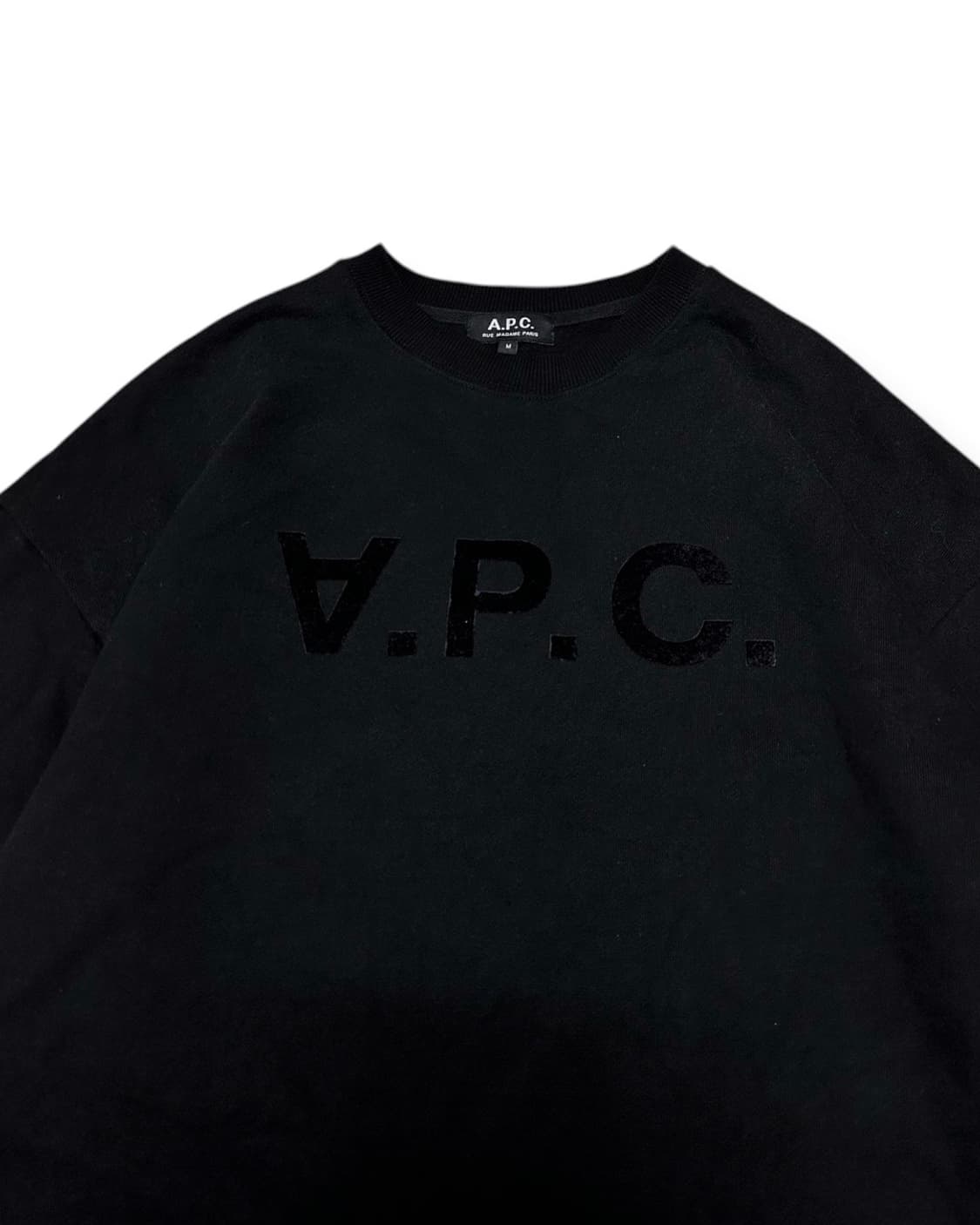 A.P.C. 아페쎄 로고 블랙 맨투맨 상품이미지3