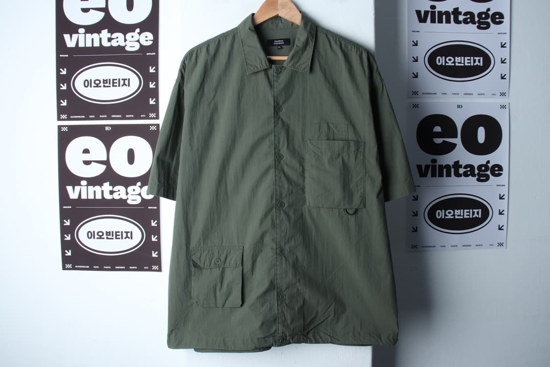 (XL-2XL) 무신사 스탠다드 반팔 카라 티셔츠 셔츠 남방-H32530 상품이미지2