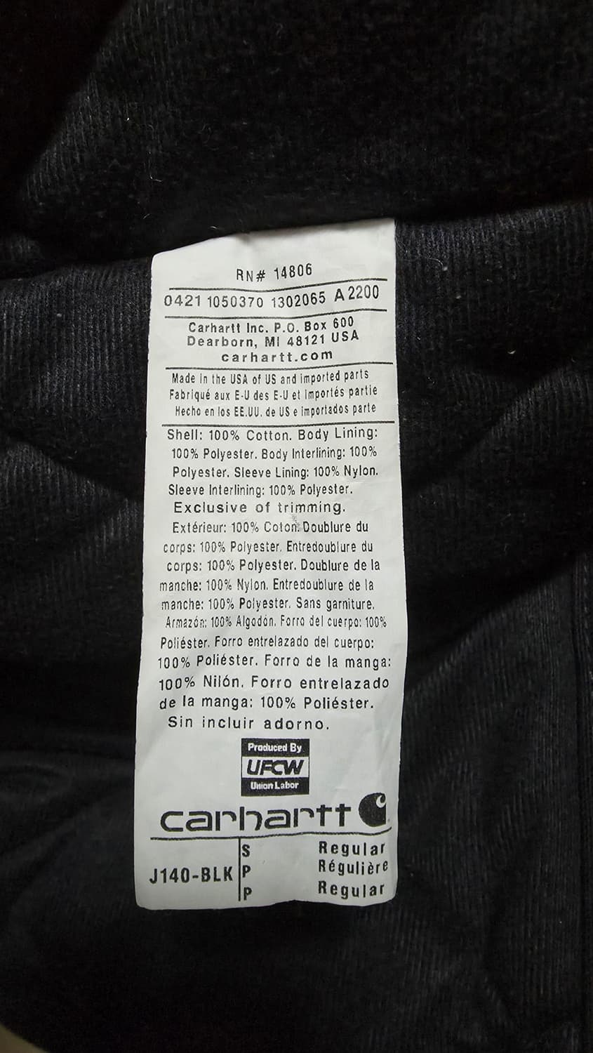 칼하트 덕 액티브 후드 자켓 J140 상품이미지4