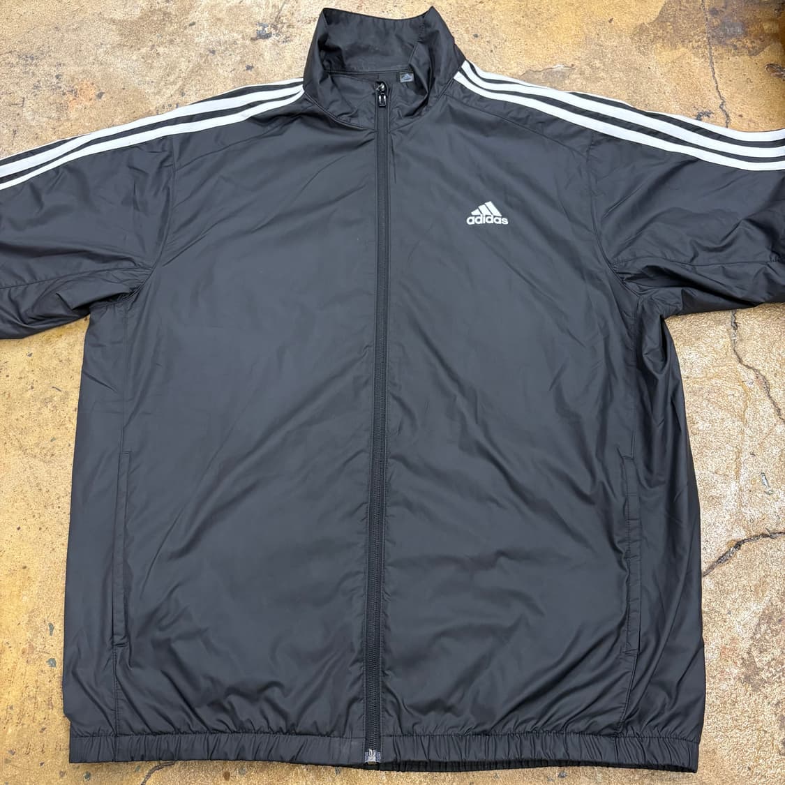 [정품/2XL,110] 아디다스 삼선 바람막이 자켓 블랙 b16 상품이미지3