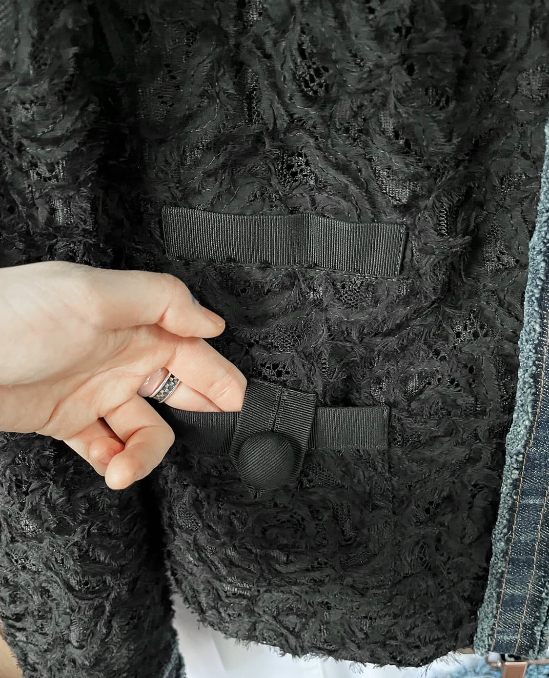DOLCE&GABBANA denim point lace jacket 상품이미지6