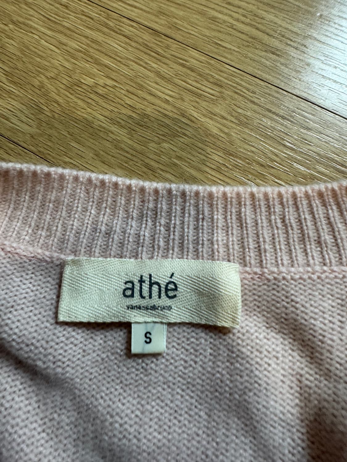 아떼바네사브루노 연핑크 캐시미어 베스트 상품이미지4