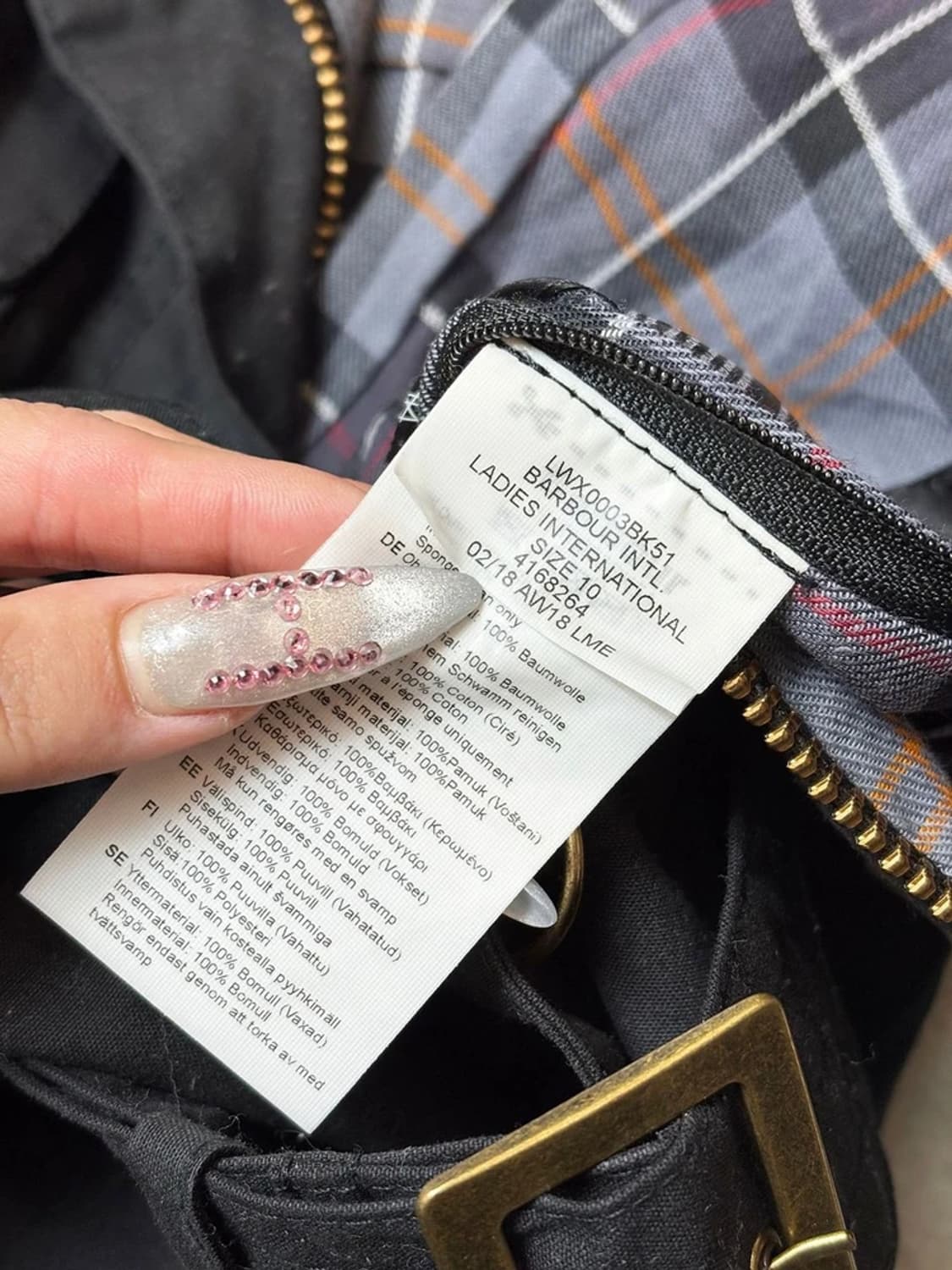 바버 18FW 인터내셔널 왁스드 벨티 자켓 PN6584 상품이미지10