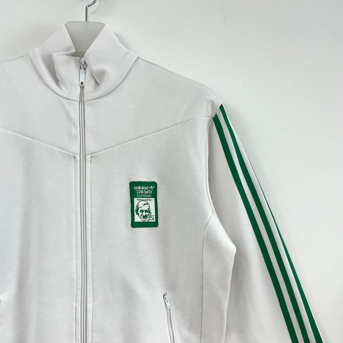 아디다스 스탠스미스 슈프림 흰초 화이트 트랙탑 져지 상품이미지4