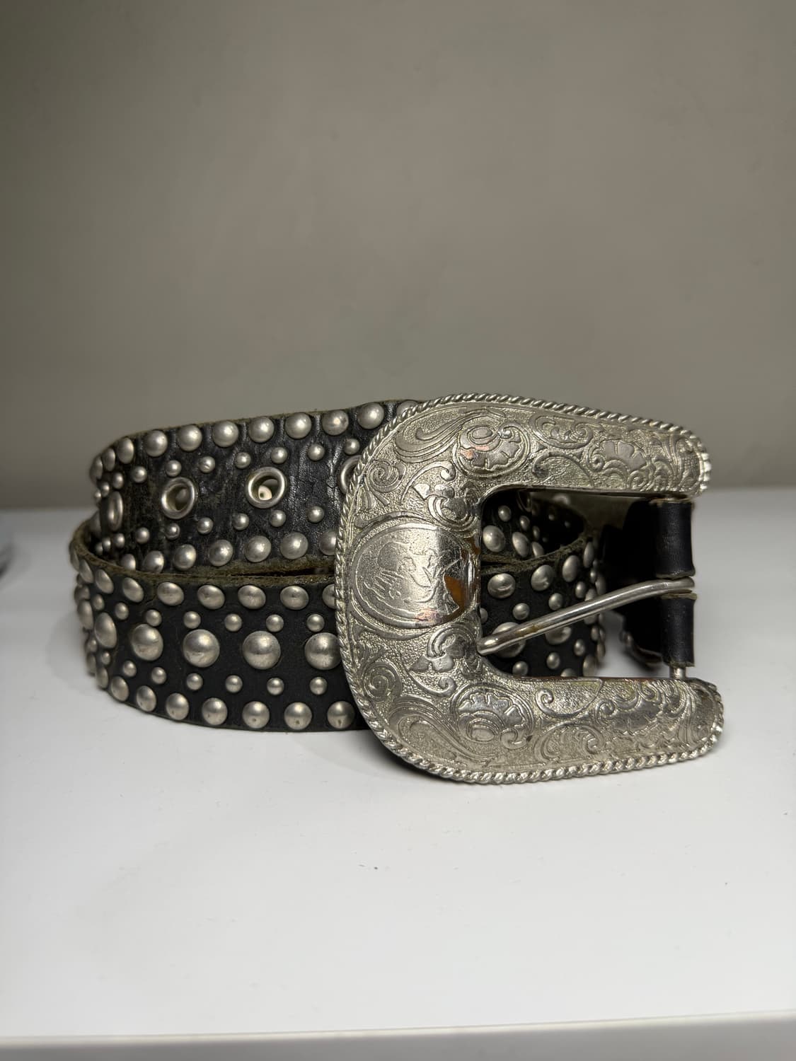 히스테릭 글래머 아카이브 스터드 폭탄 가죽 벨트 상품이미지1