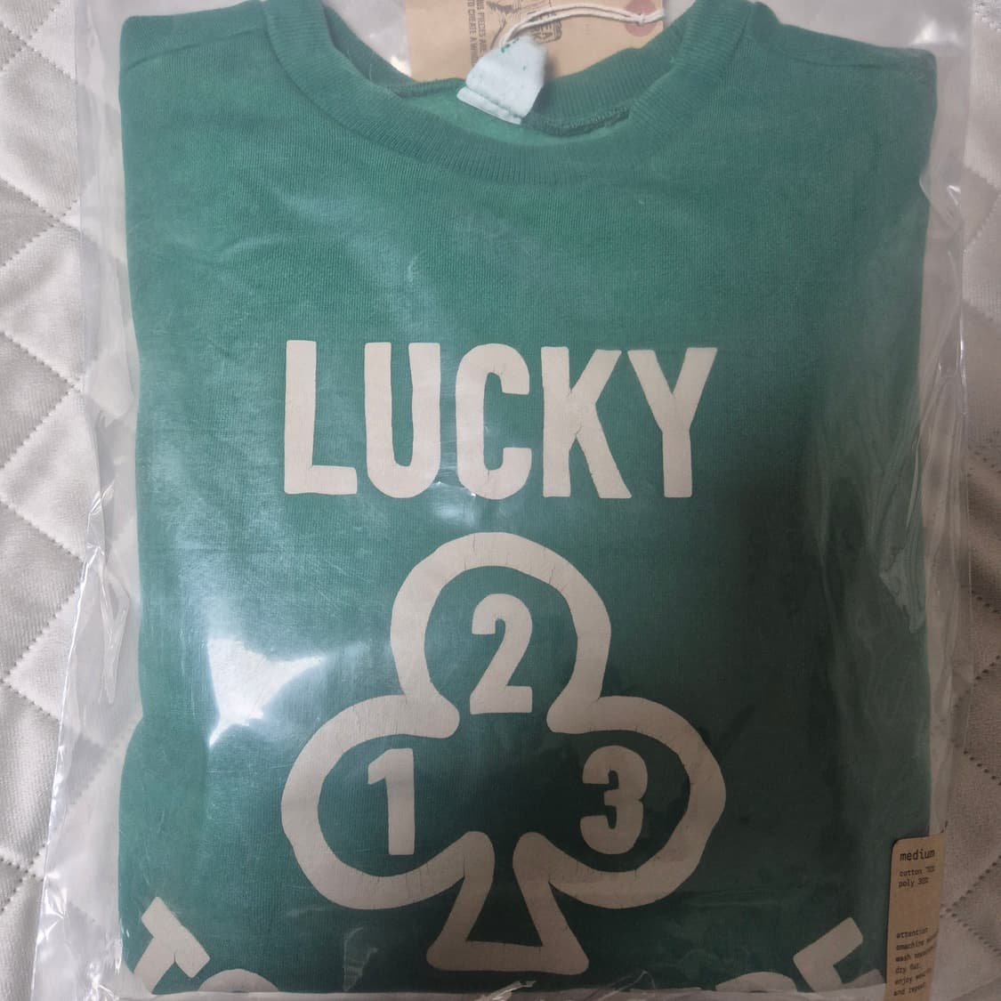 THREE-LEAVES CLOVER SWEATSHIRTS (GREEN) 상품이미지2