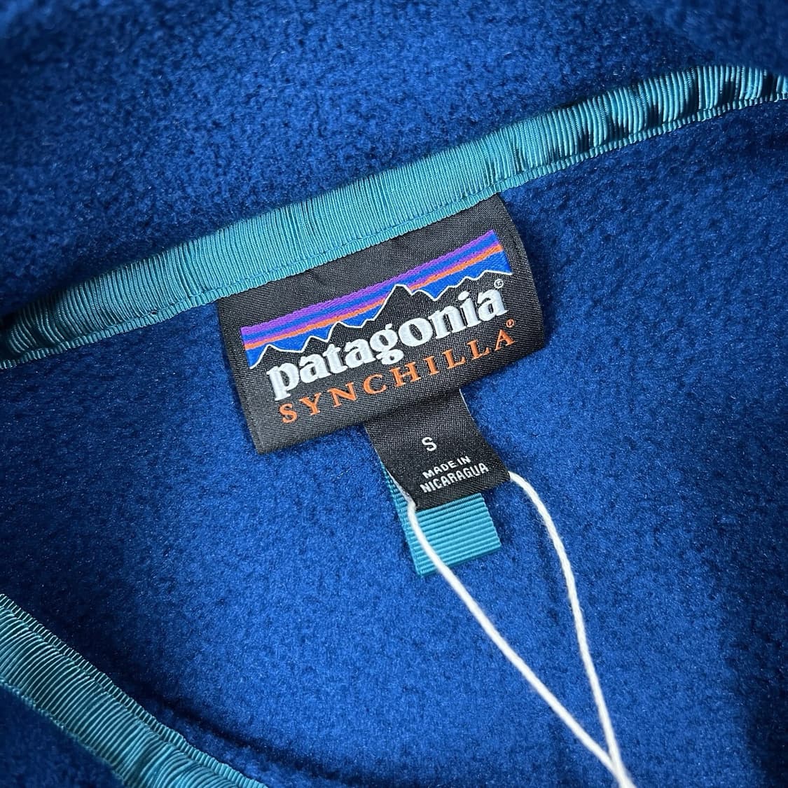 10s 파타고니아 신칠라 스냅-T 블루/브라운 상품이미지4