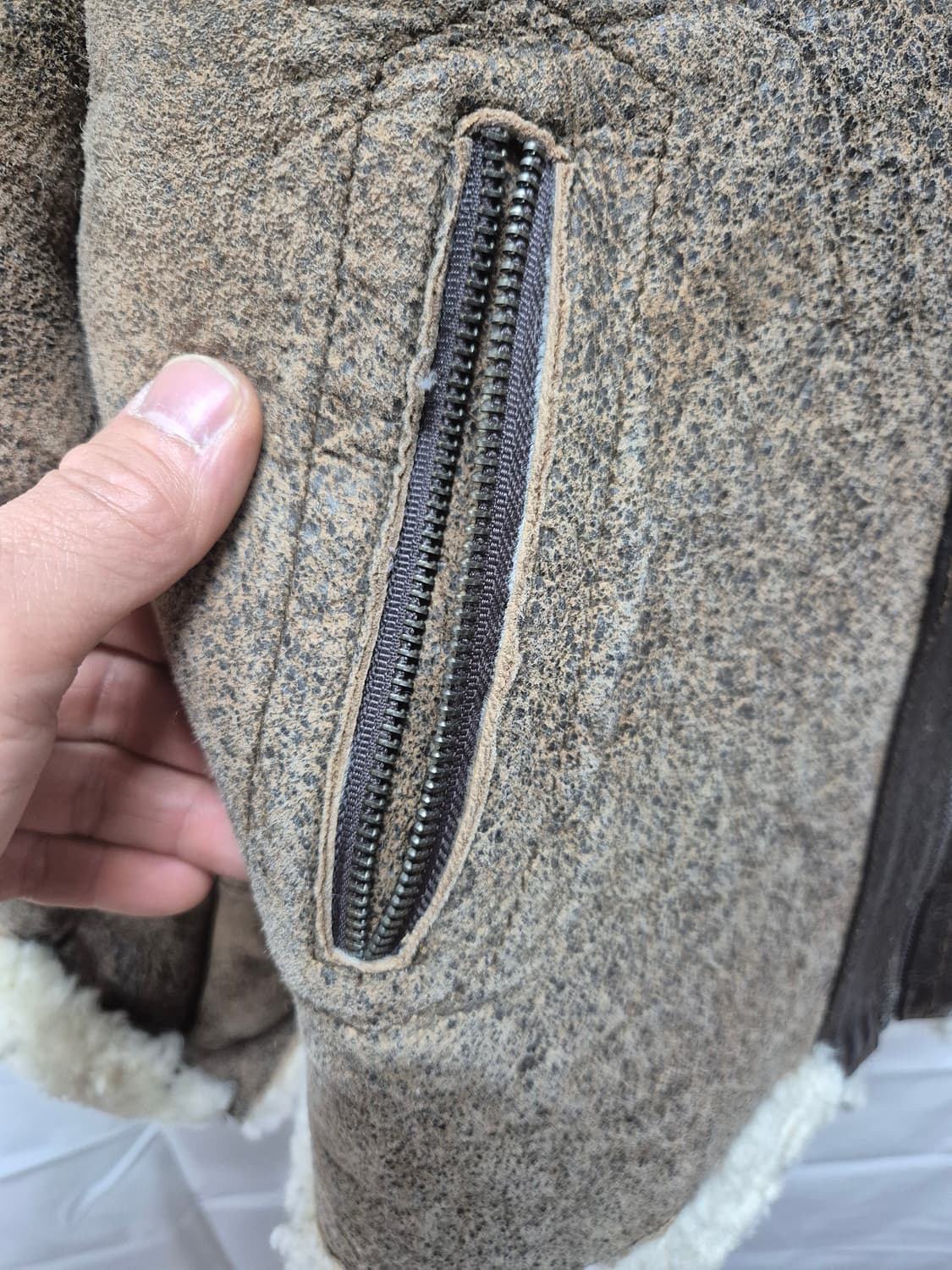 여성 b3 양털 무스탕 상품이미지2