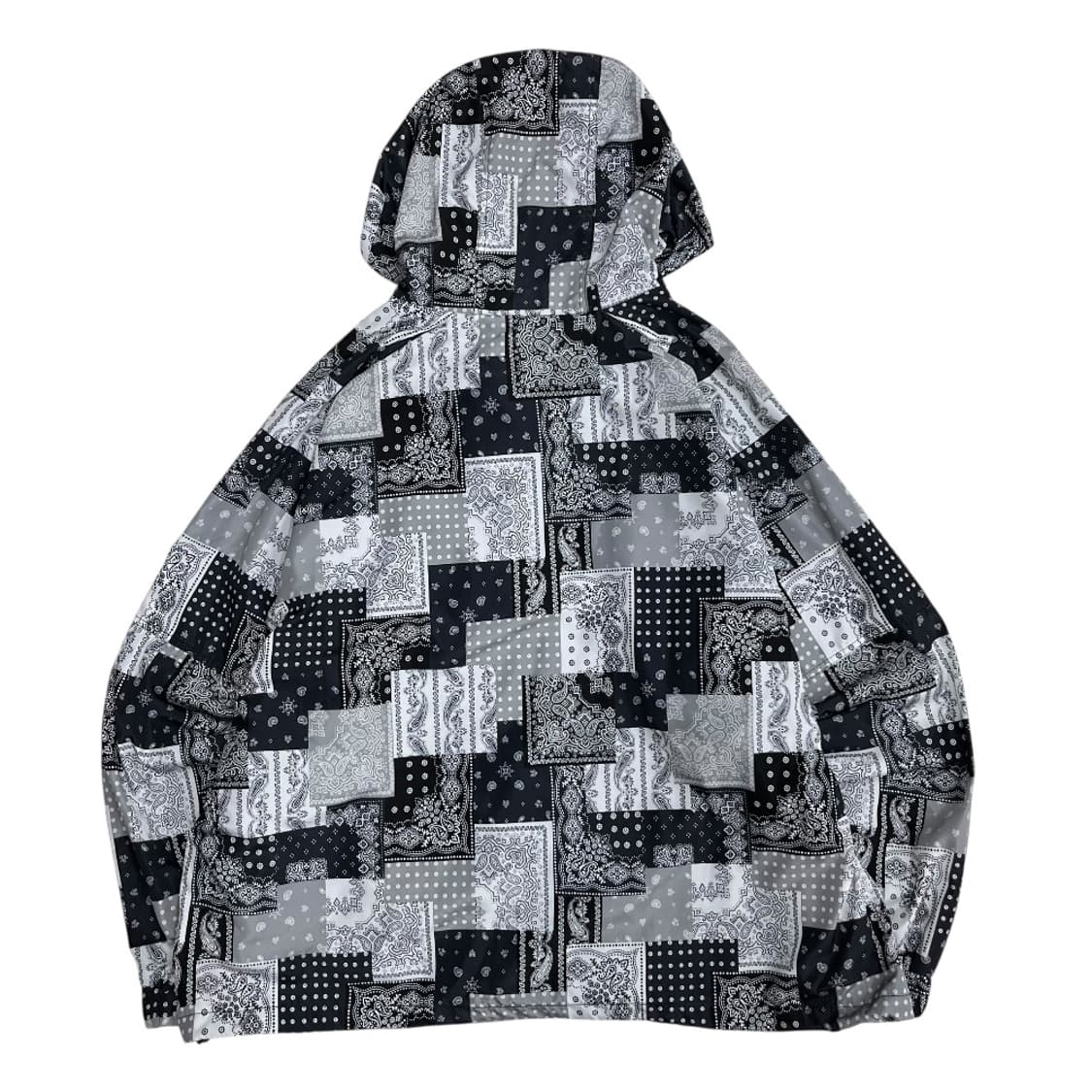 트래블 반다나 패턴 후드 바람막이 L 상품이미지3