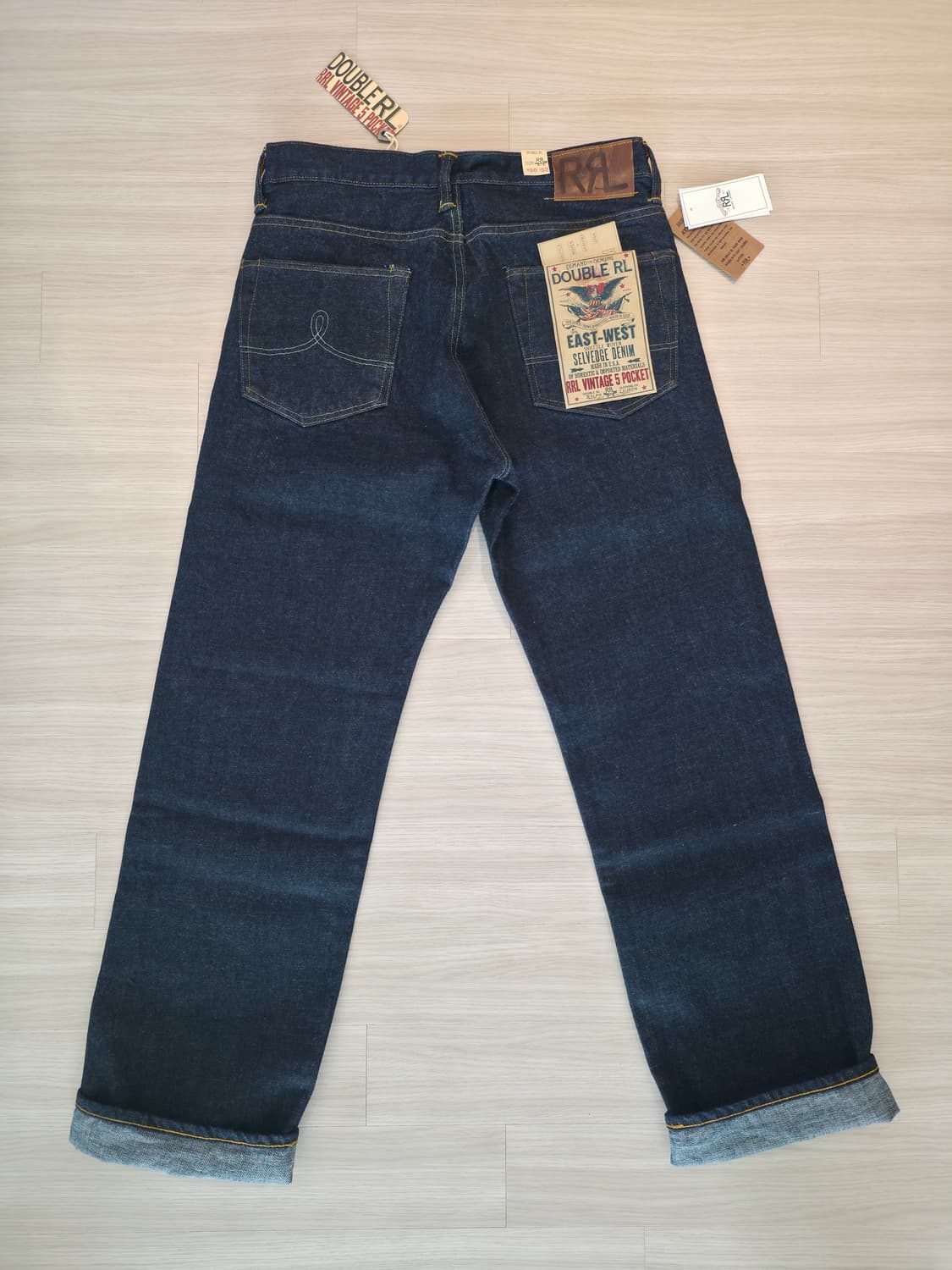 [새상품] RRL 더블알엘 빈티지5포켓 이스트웨스트 원워시 셀비지 판매 상품이미지2