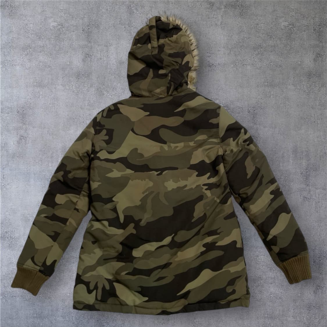 슈퍼드라이 Superdry 레스큐 아미 카모 퍼 후드 점퍼 M 상품이미지7