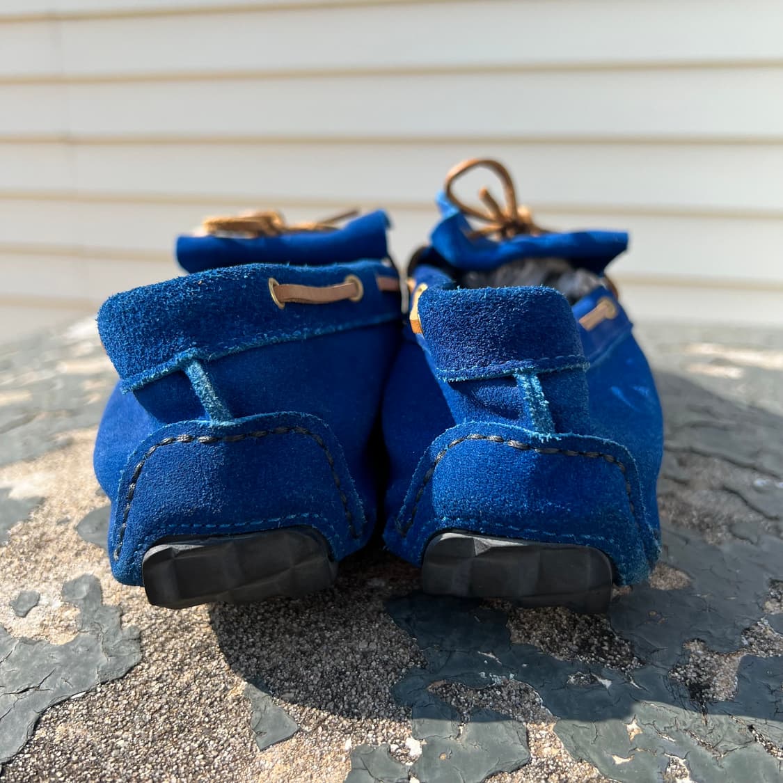 피에르하디 블루 스웨이드 보트 슈즈 상품이미지4