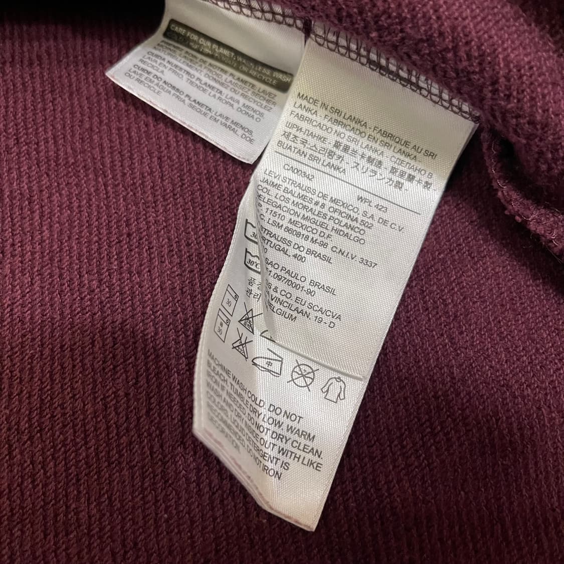 리바이스 레터링 후드집업 상품이미지4