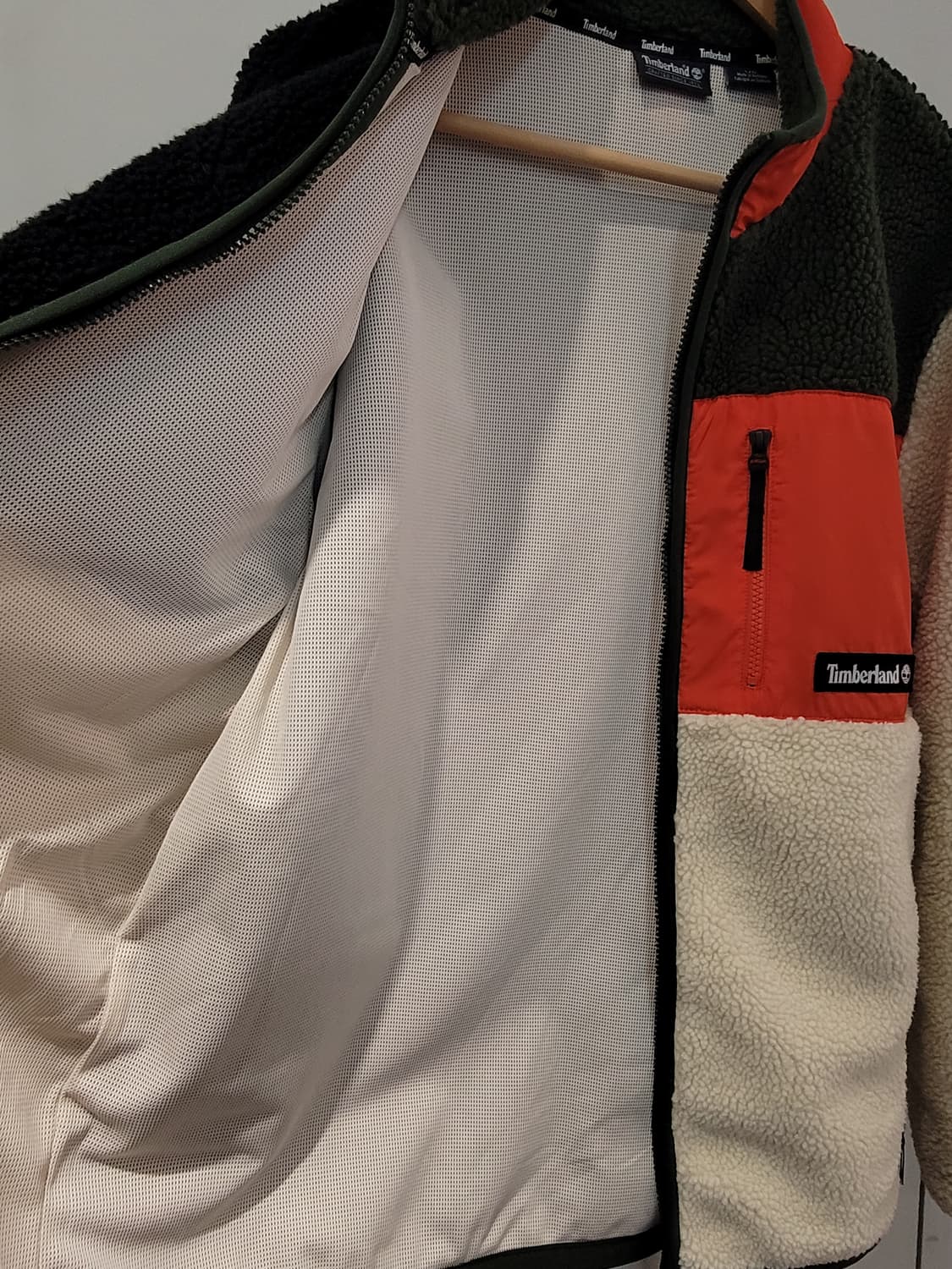 팀버랜드 컬러블록 셰르파 플리스 자켓 L사이즈 상품이미지9
