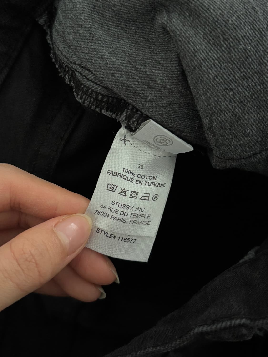 Stussy 스투시 워시드 캔버스 빅 올진  상품이미지8