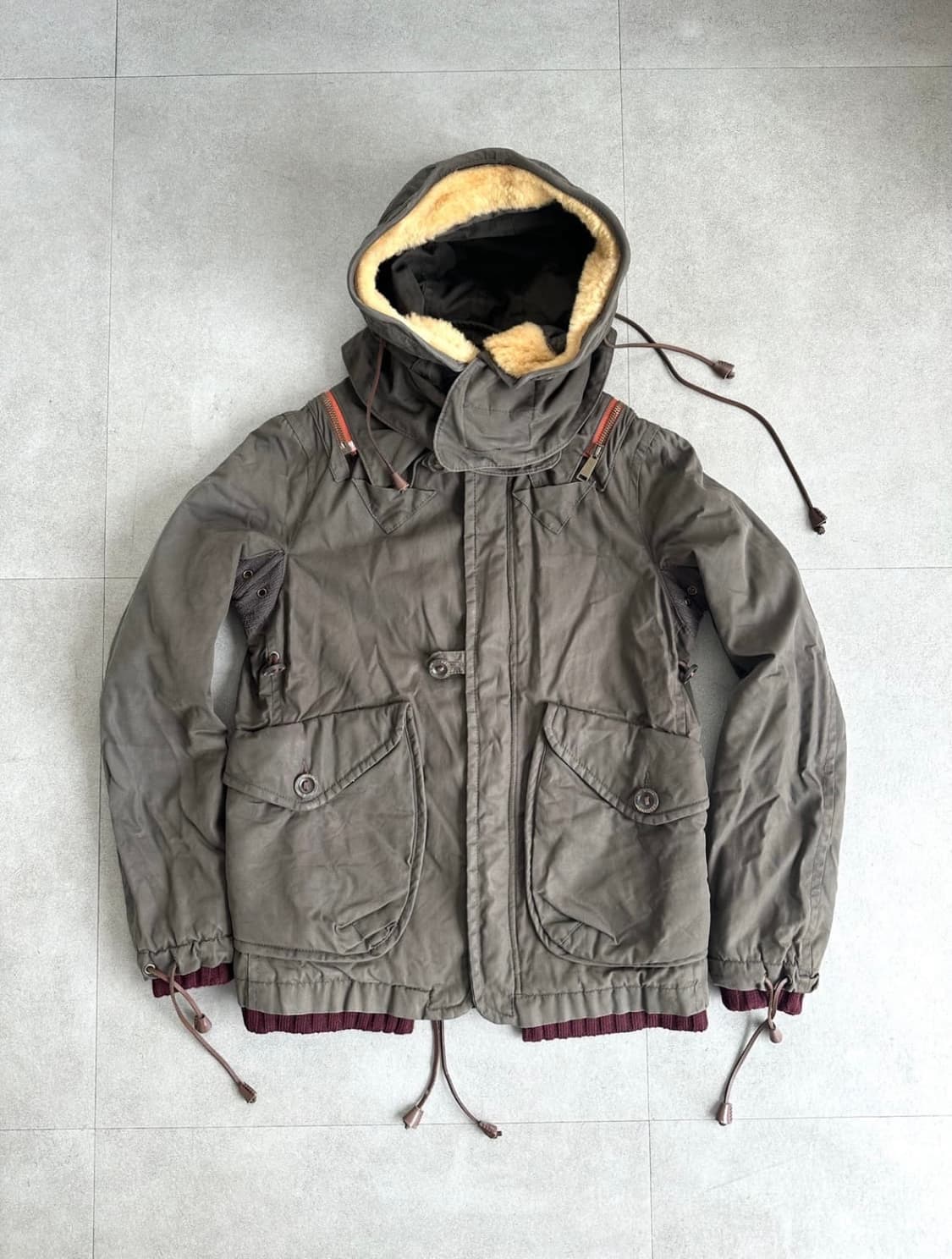 Dsquared2 fighting dudes 후드 봄버 상품이미지1