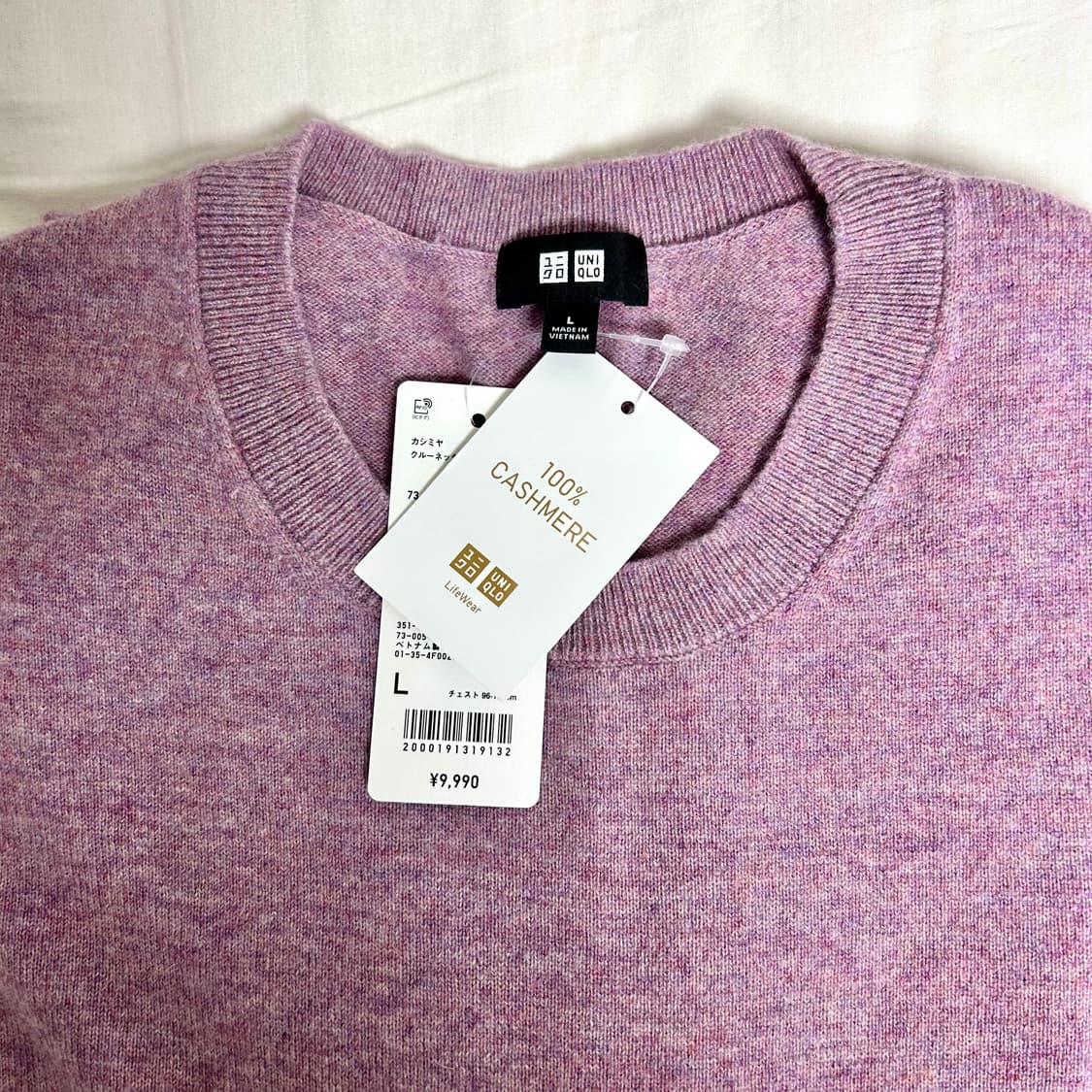 [새상품] 유니클로 100% 캐시미어 니트 남성 L 상품이미지2