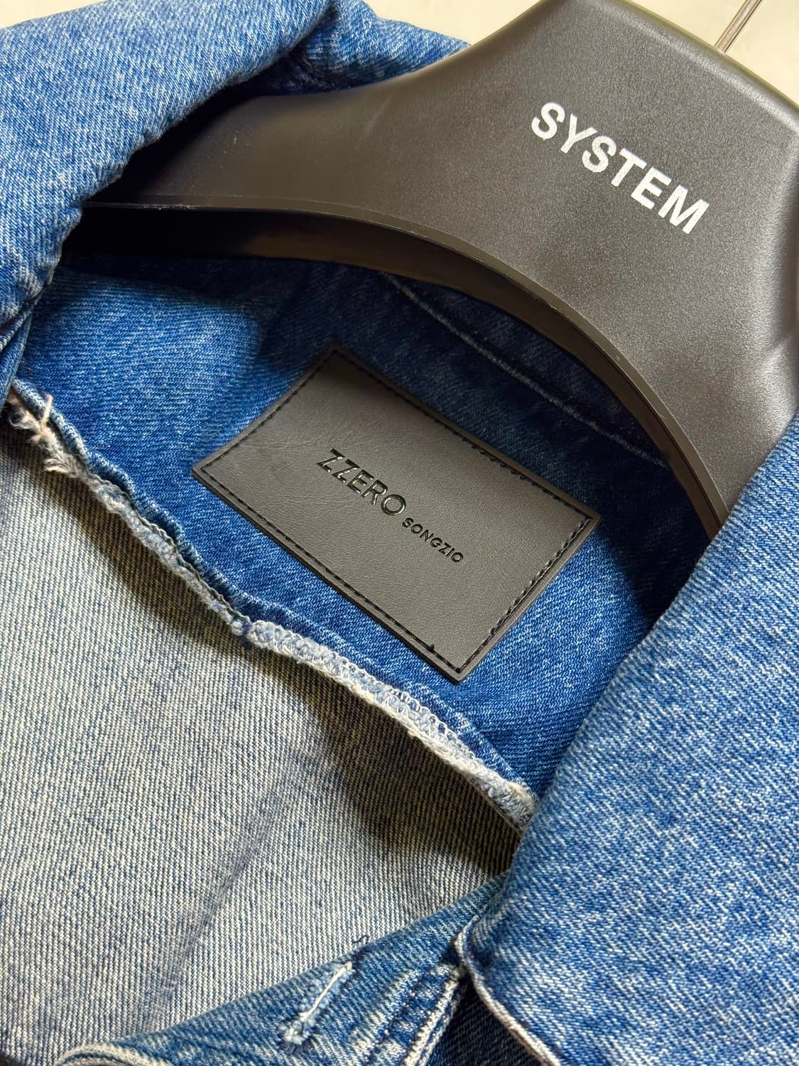 송지오 패치데님자켓 상품이미지3