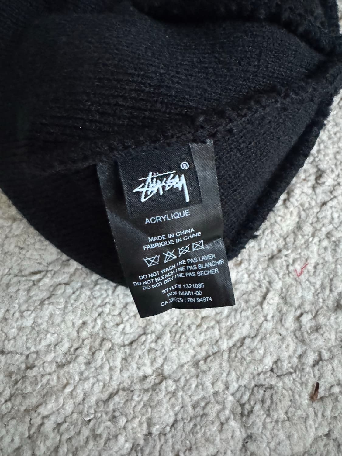 스투시 비니 블랙 (OS) 상품이미지3