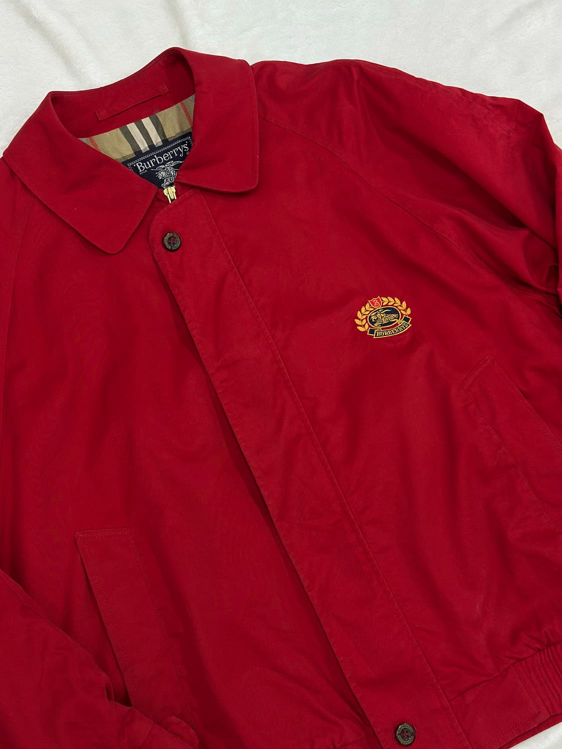 (S)90s 버버리 USA 크레스트 로고 빈티지 블루종 상품이미지2