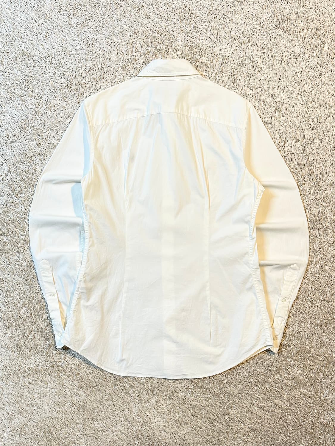 폴로 랄프로렌 신형 네이비포니 솔리드 셔츠 화이트 8호 상품이미지3