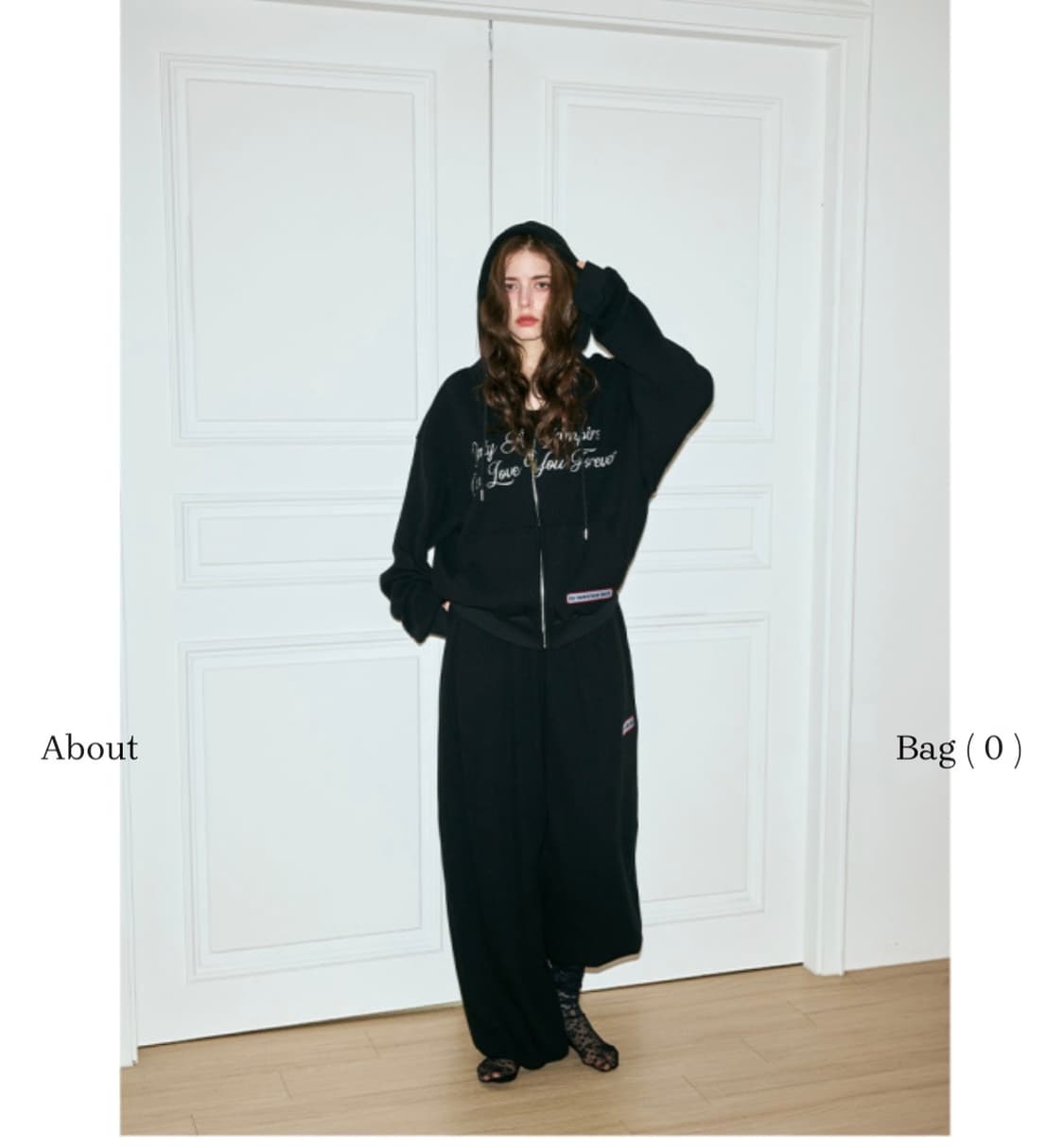 미스테리어스호텔 와플 셋업 블랙 상품이미지3