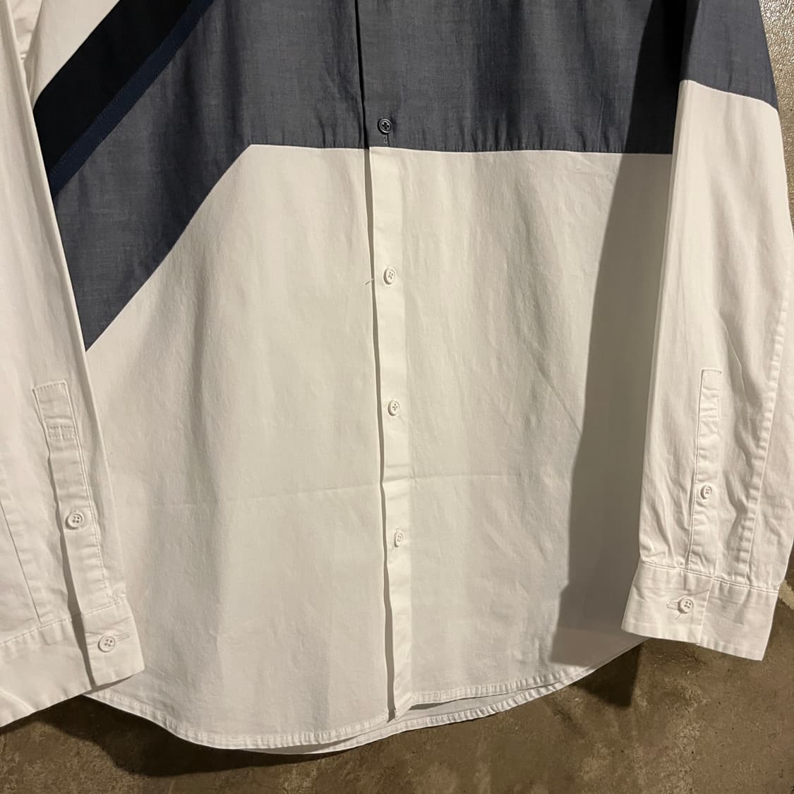 타임 배색 셔츠 상품이미지3