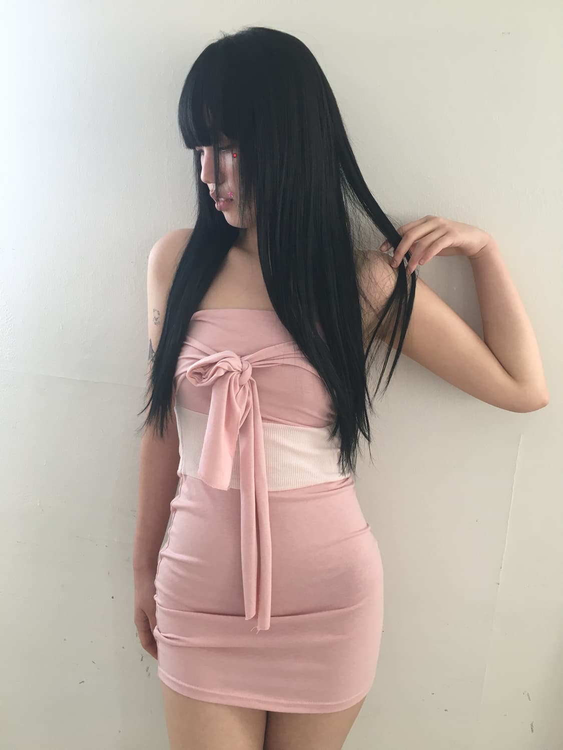 Multi-way Baby-pink Tube Top One-piece 상품이미지1