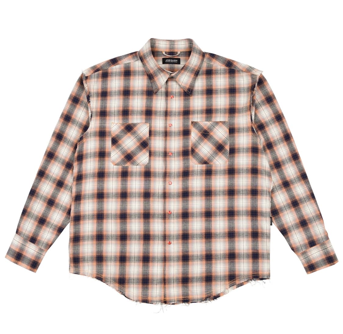 JOEGUSH Raw Edge Flannel Shirt 상품이미지1