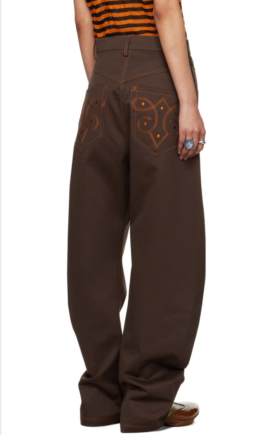 Kiko Kostadinov Brown Apollinaire Trouse 상품이미지3