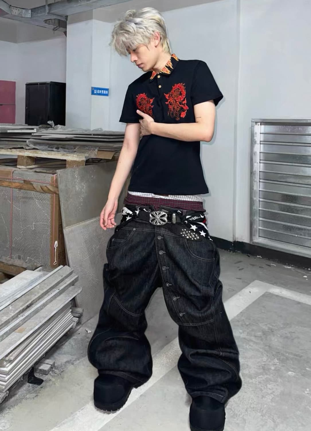 DND4DES 스터드 벨트 상품이미지2