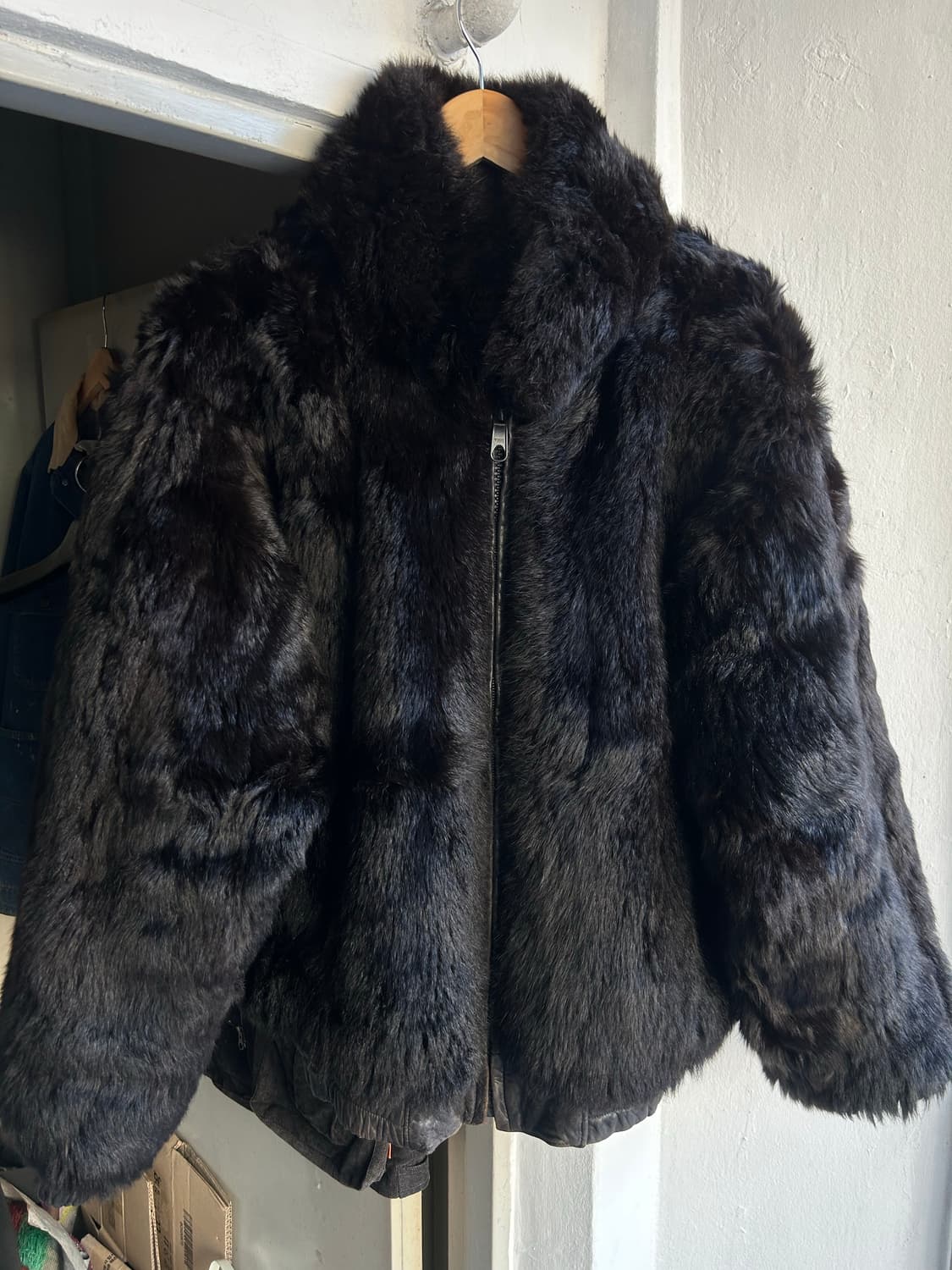 80‘s 조르지오아르마니 가죽 봄버자켓(리버시블) 상품이미지9